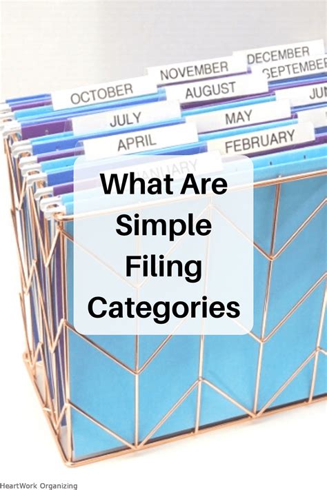 What Are Simple Filing Categories