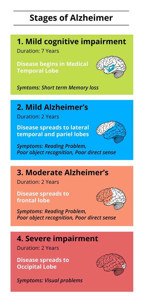 What Are The Different Stages Of Alzheimer S Disease