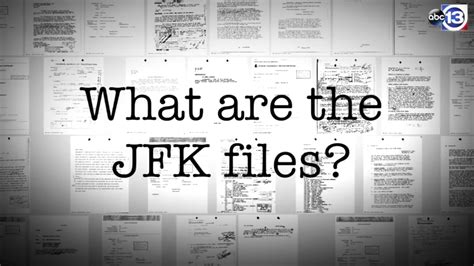 What Are The Jfk Files 1992 Law Required Documents Release Abc13