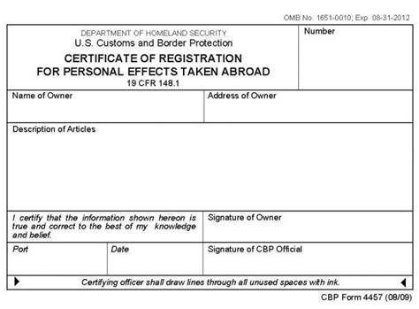 Firearms Export Customs Paperwork