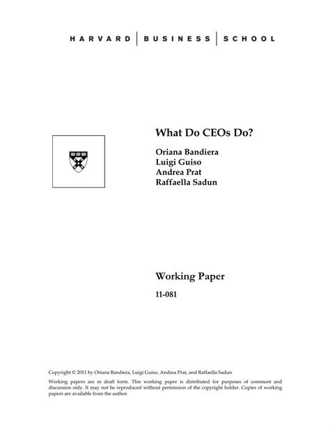 5 CEO Paperwork Tasks