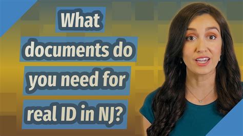 What Documents Do You Need For Real Id In Nj Youtube