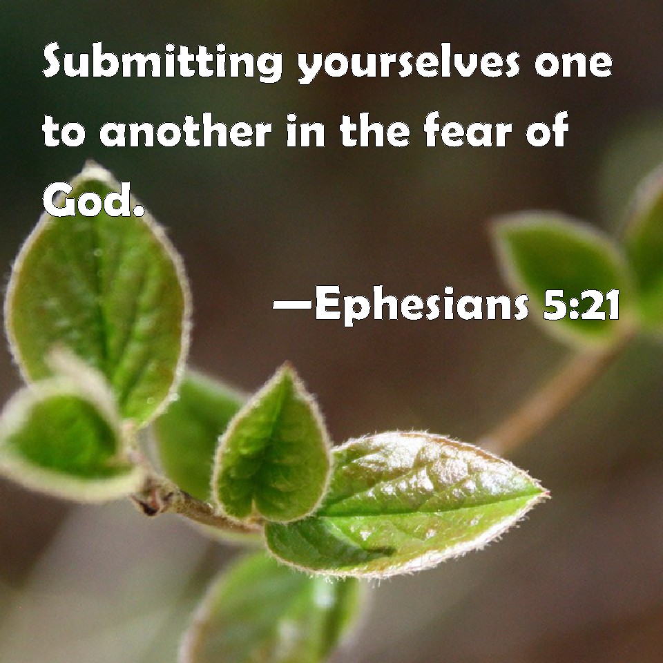 What Does It Mean To Submit To One Another Ephesians 5 21