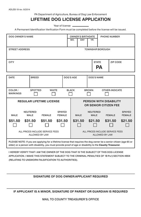 What Is A Lifetime Dog License