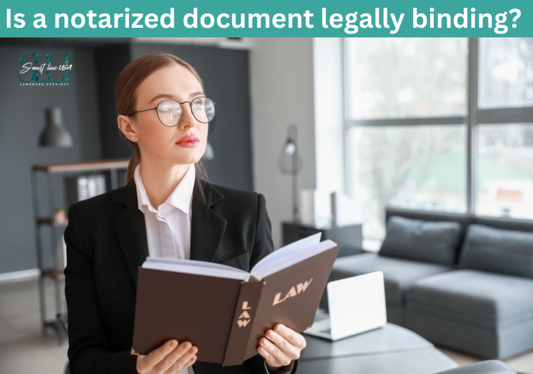 What Is A Notarized Document Legally Binding Smart Line Usa