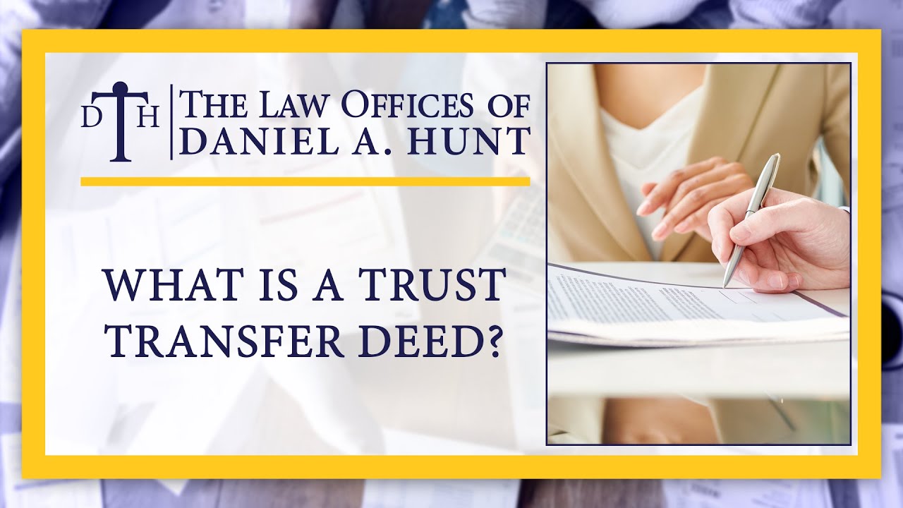 What Is A Trust Transfer Deed Youtube