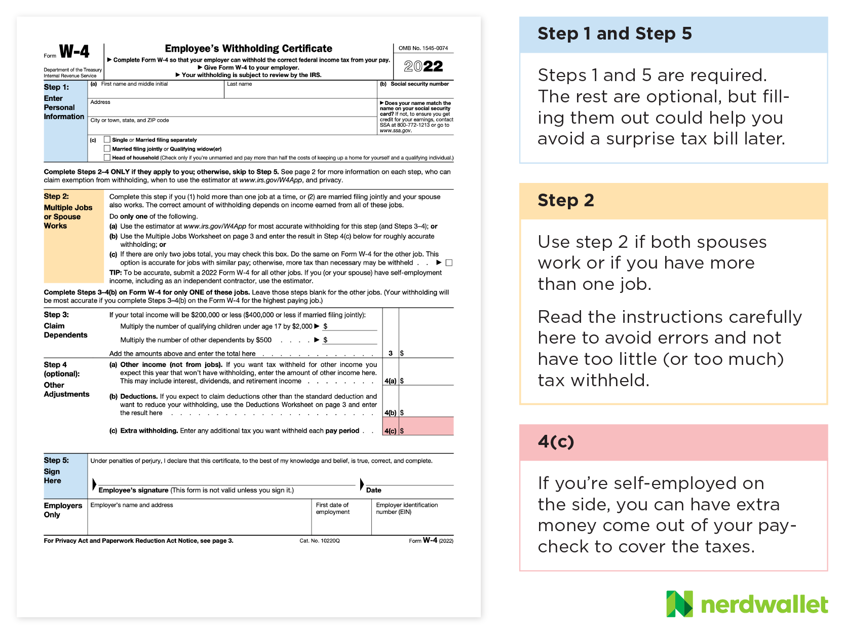 What Is A W 4 Form How To Fill Out An Employee S Withholding Certificate New York Tax Multi