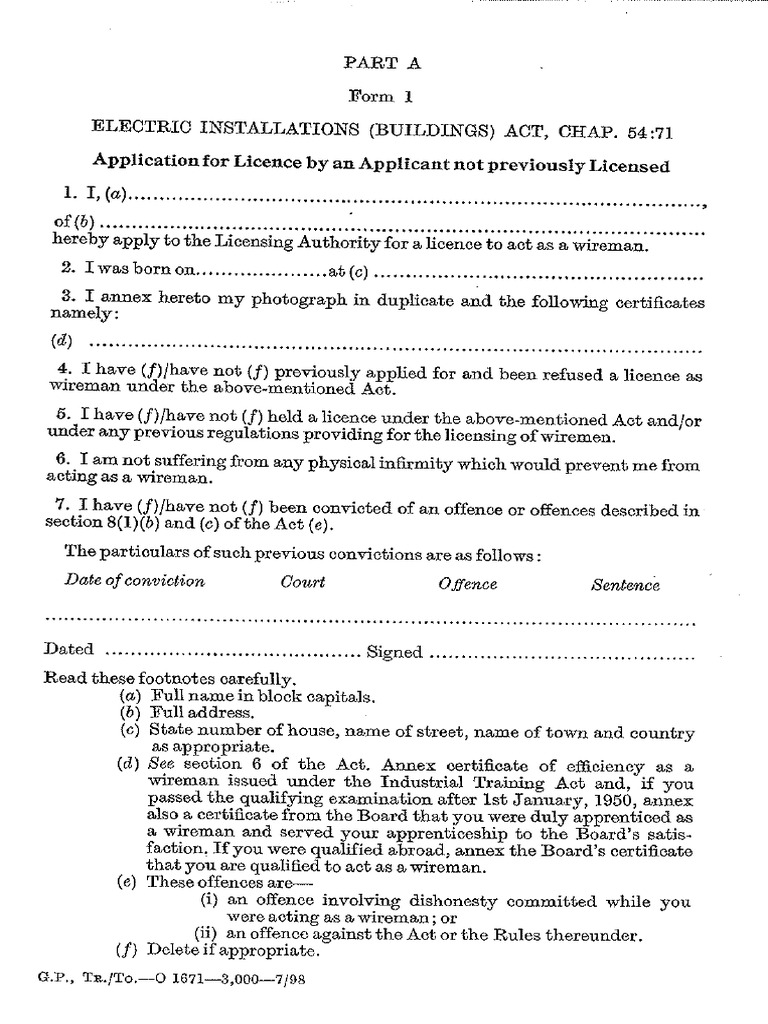 What Is A Wiremans Licence