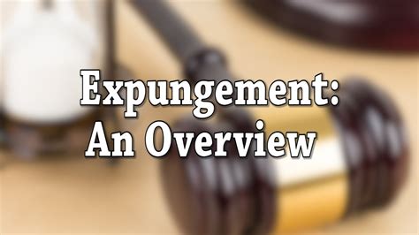 What Is An Expungement Youtube