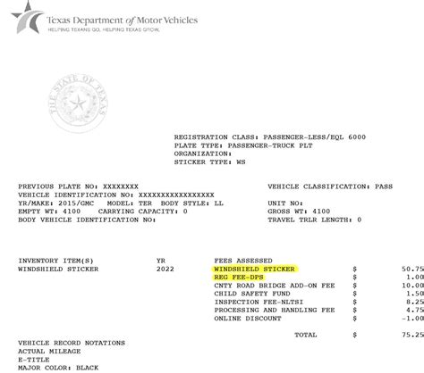 Taxable Value on Auto Tag Renewal