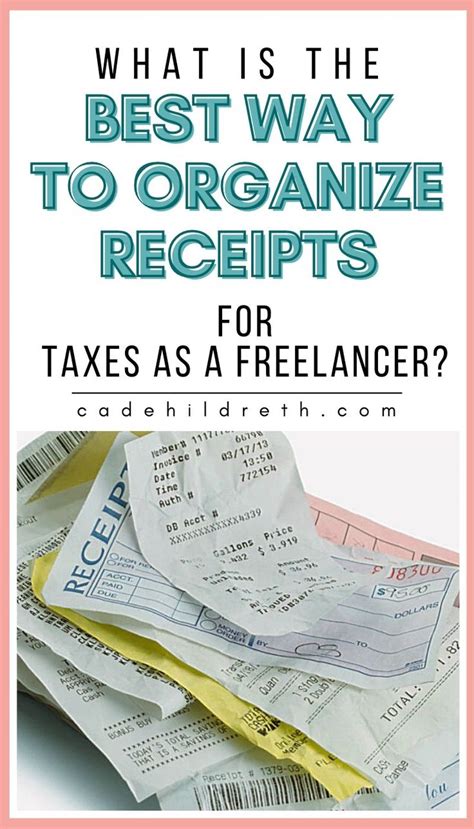 What Is The Best Way To Organize Receipts For Taxes As A Freelancer