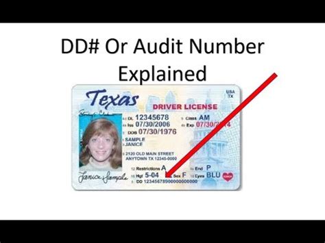 What Is The Dd Or Audit Number On Your Drivers License Explained Youtube