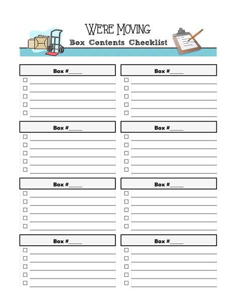 Moving Out Paperwork Checklist