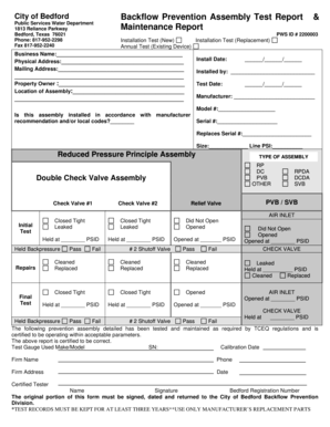 5 Backflow Test Steps