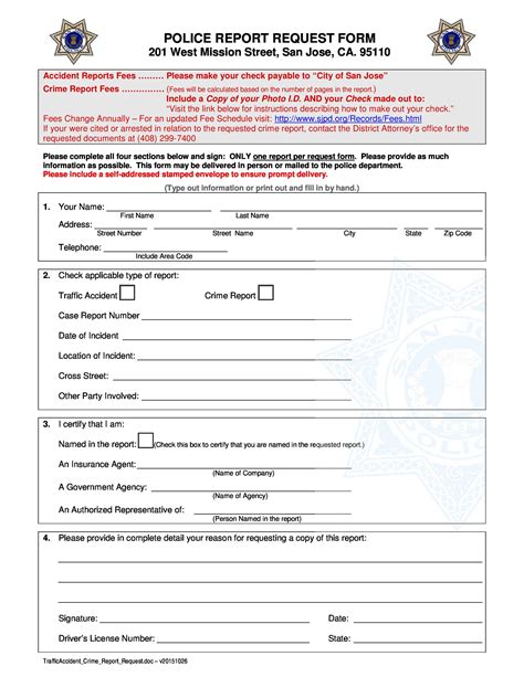 Police Paperwork Procedures