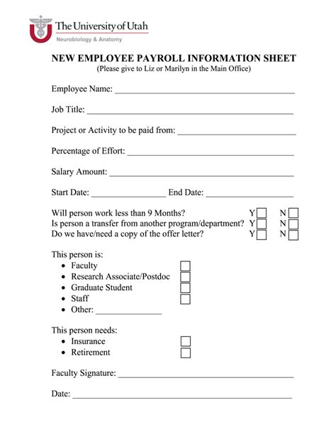 New Employee Payroll Paperwork Requirements