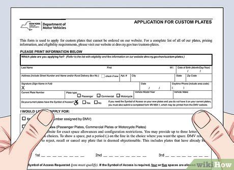 Change Number Plate Paperwork Requirements