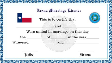 Get Married in Texas Paperwork