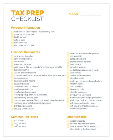 Itemize Taxes Paperwork Requirements