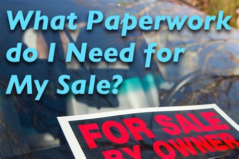 Private Car Sale Paperwork Needed