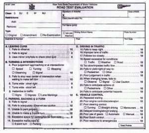 NY Road Test Paperwork Requirements