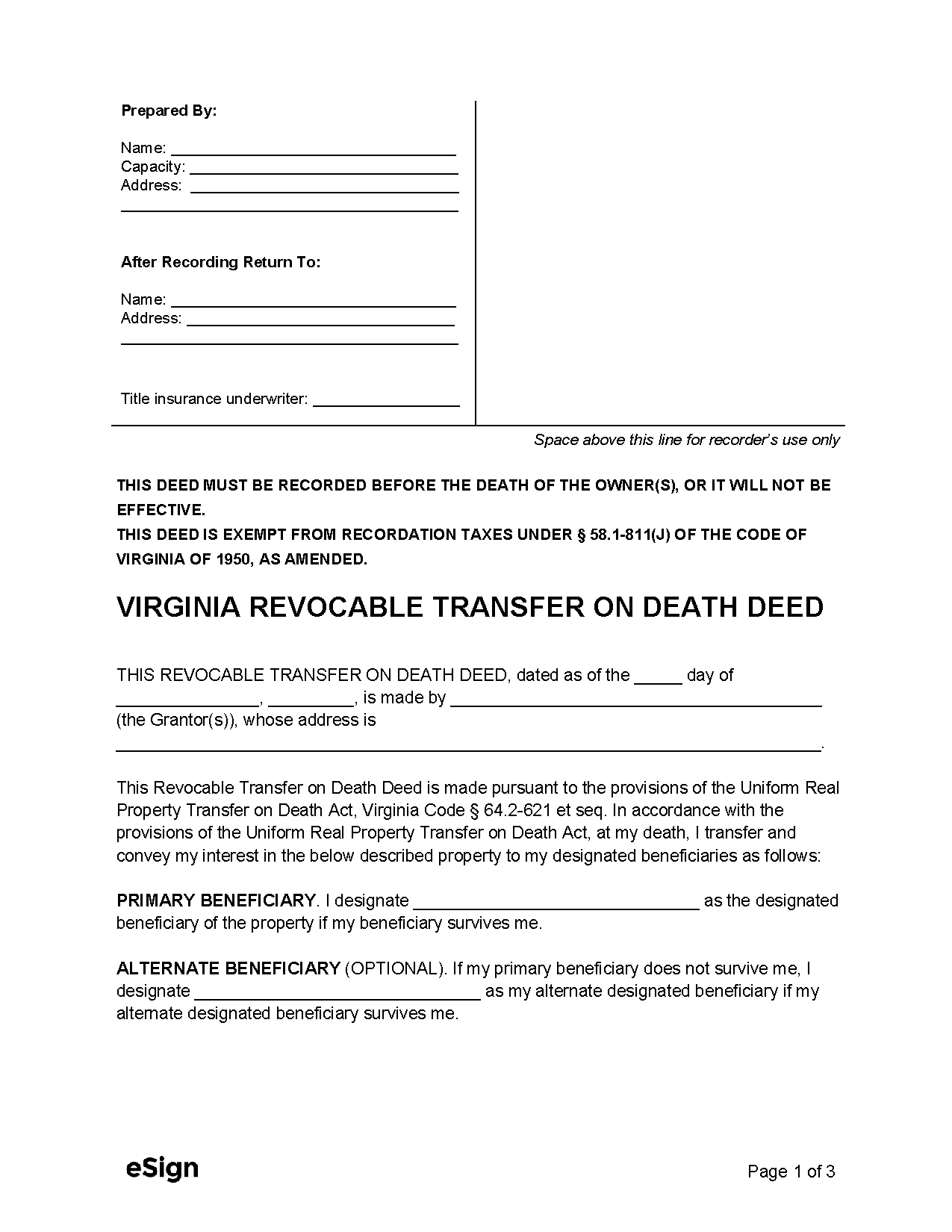 5 Steps Transfer Deed