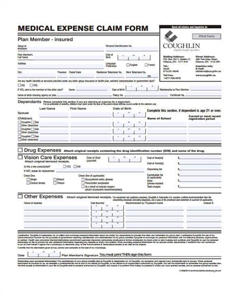 Medical Expense Filing Paperwork Needed