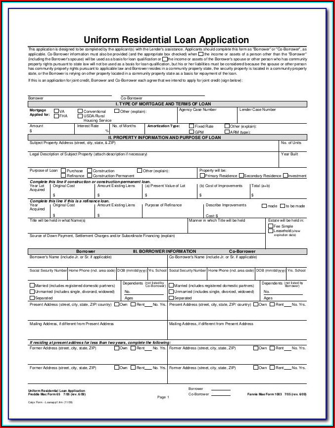 5 FHA Loan Papers