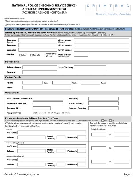 5 Police Application Papers