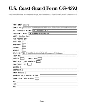 5 Coast Guard Boarding Papers