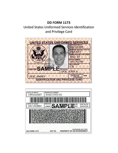 Dependent Military ID Card Paperwork Requirements