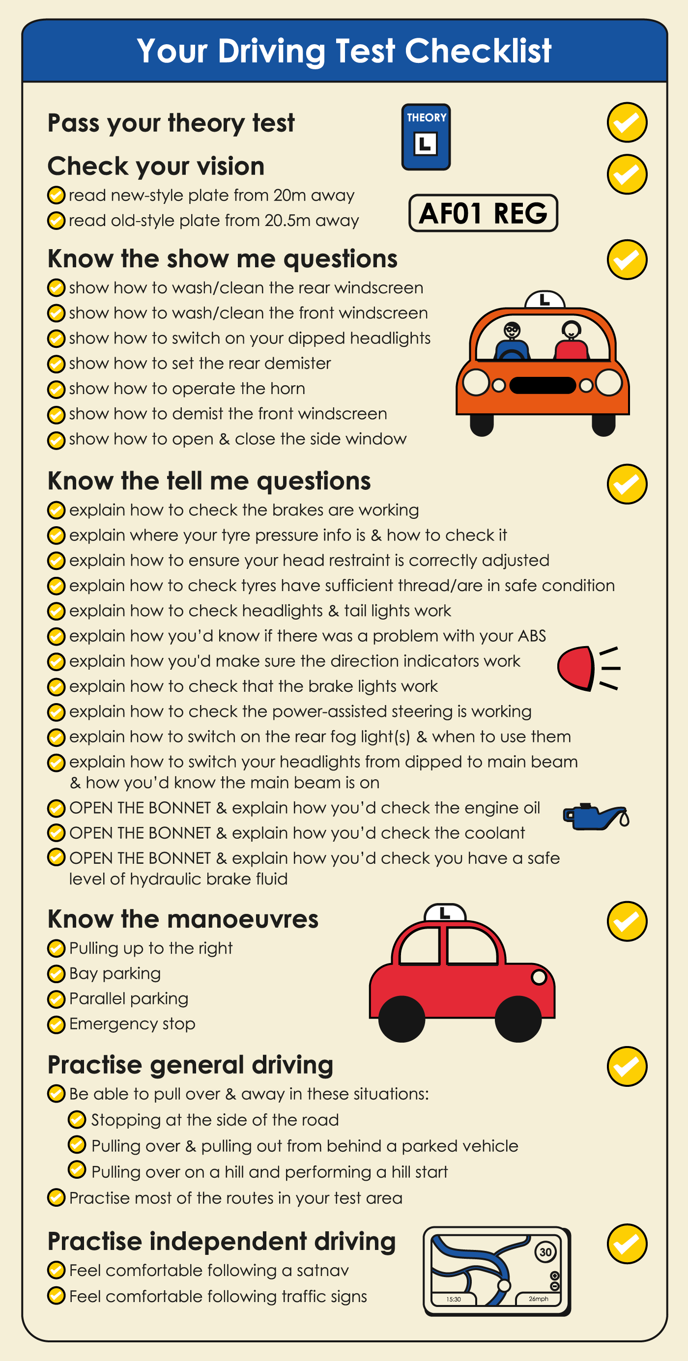 California Driving Test Paperwork Required