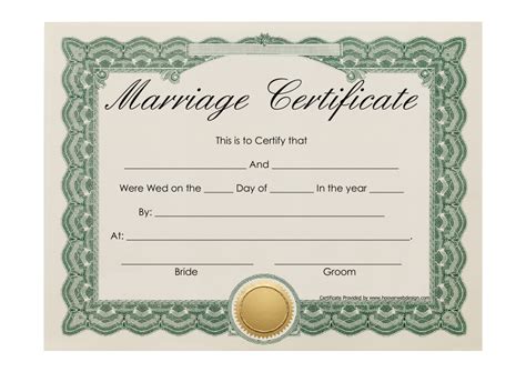 Marriage Paperwork Requirements