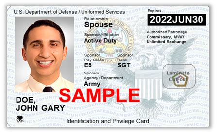 Military ID Card Paperwork Requirements