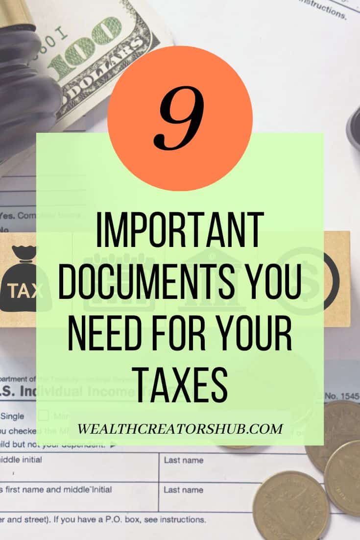 File Taxes Paperwork Needed