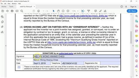 USPTO Micro Entity Paperwork Requirements