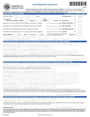 AKC Puppy Paperwork Requirements