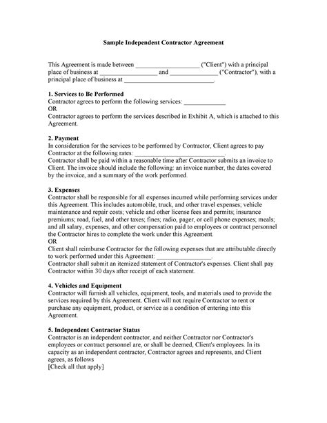 Contractor Paperwork to Ask For