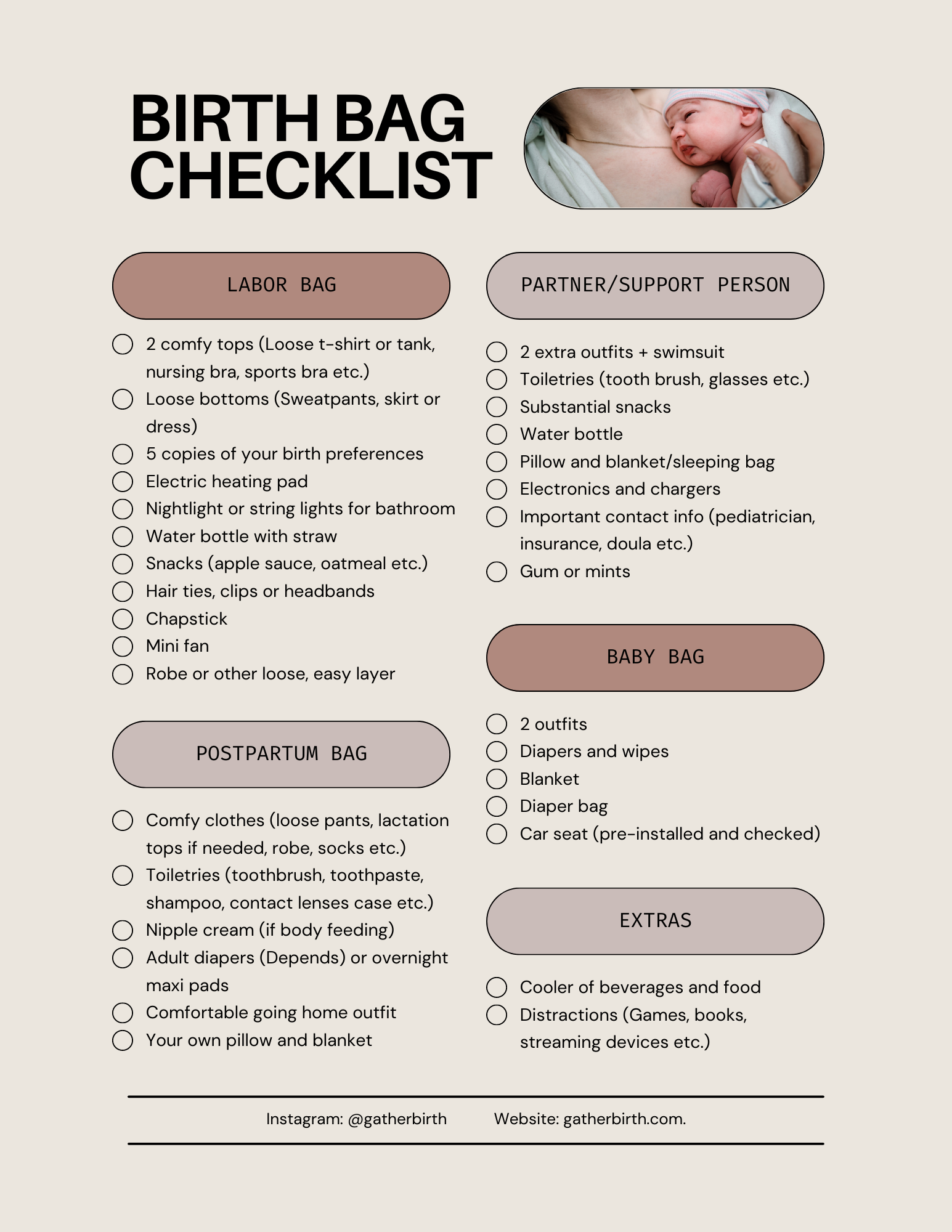 Hospital Birth Paperwork Essentials