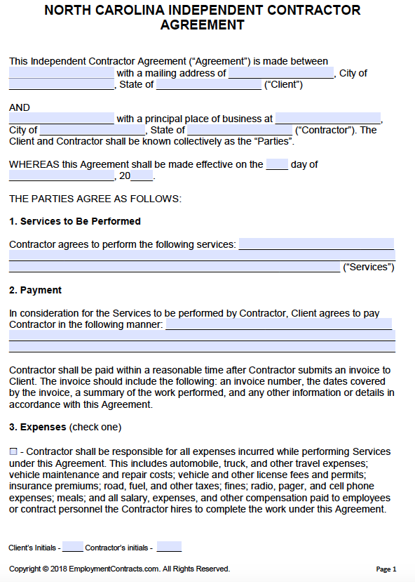 5 Forms for Contractors