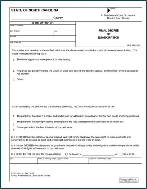 Divorce Court Paperwork Requirements