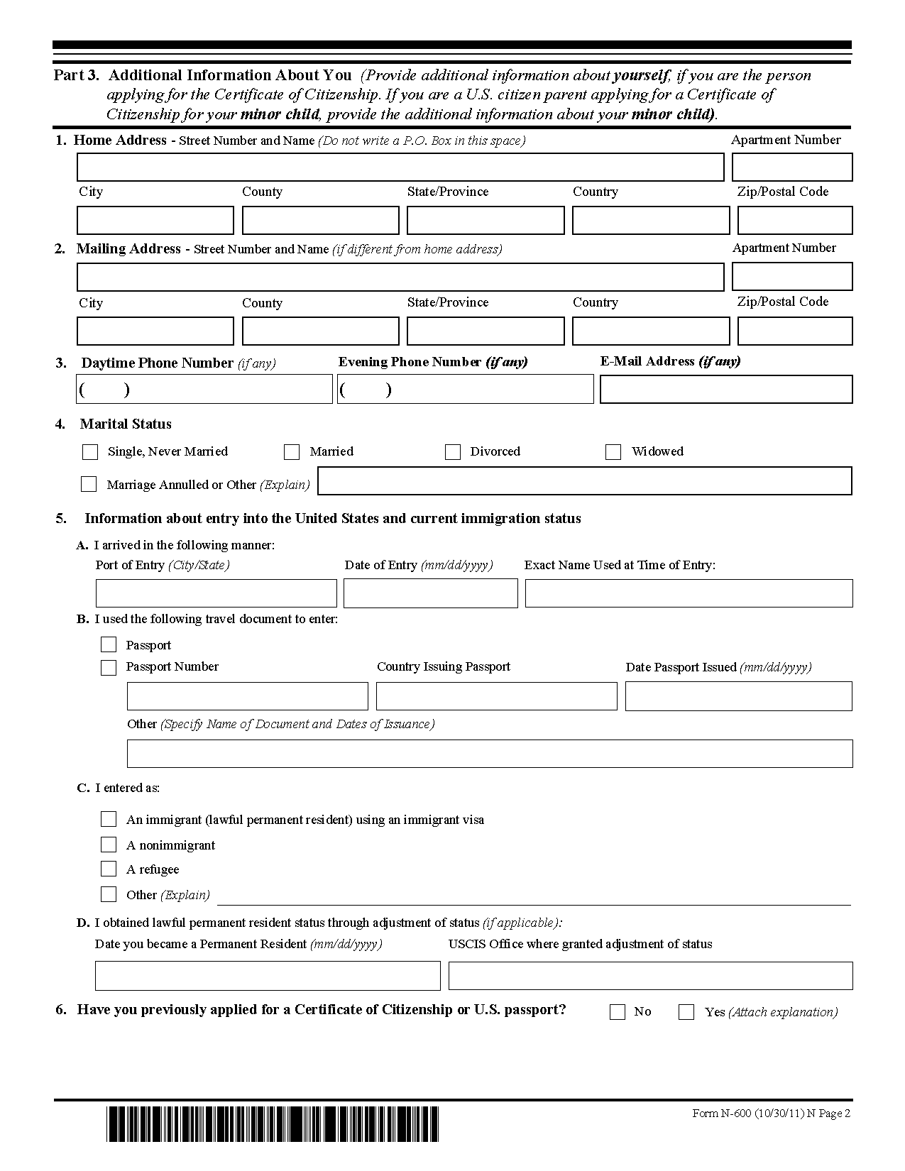 US Citizenship Application Paperwork Requirements