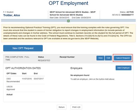 F1 EAD OPT Job Paperwork Requirements