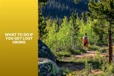 What To Do If You Get Lost Hiking And How Not To Get Lost In The First