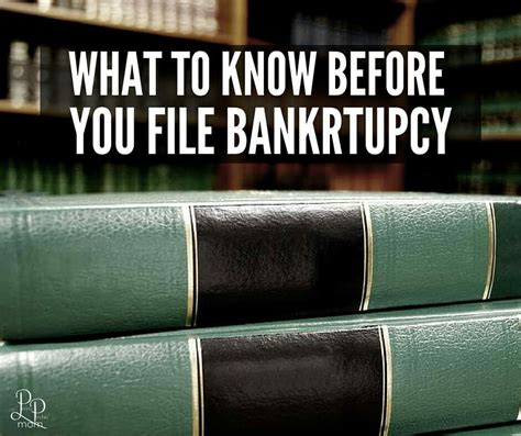 What You Need To Know Before You File For Bankruptcy