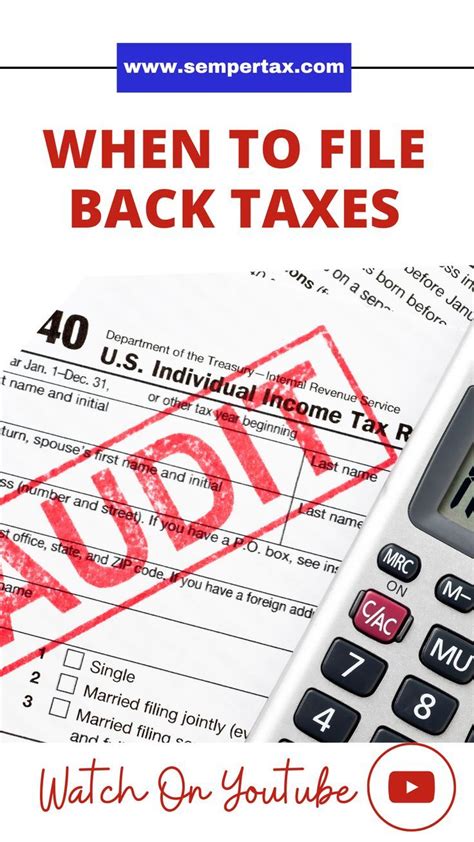 When To File Back Taxes Tax Help Back Taxes Help How To Pay Off