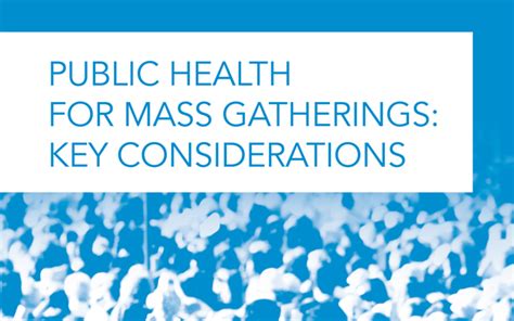 Who Updates Its Guidelines For Mass Gatherings Ttgassociations