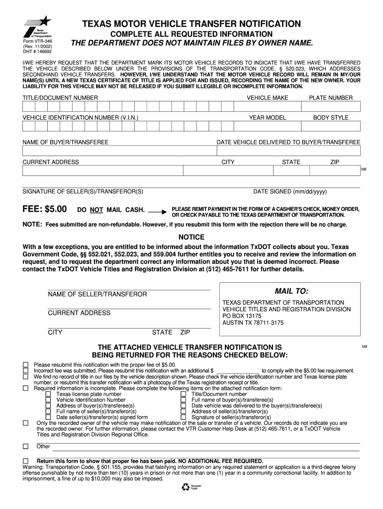 Wi Car Title Transfer Form