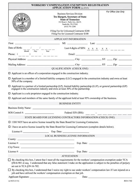 Workers Compensation Exemption Form Michigan Fill Out And Sign