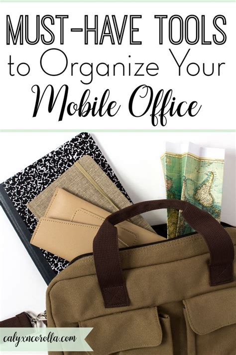 Working On The Go Can Be A Struggle But When Your Mobile Office Is Organized It Can Help You